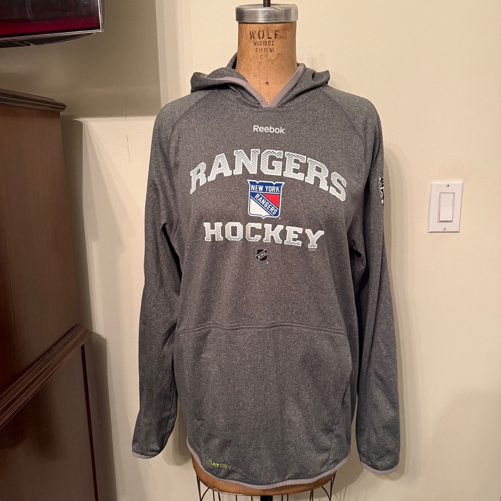 New York Rangers Reebok Center Ice Collection Lightweight Pullover Sweatshirt